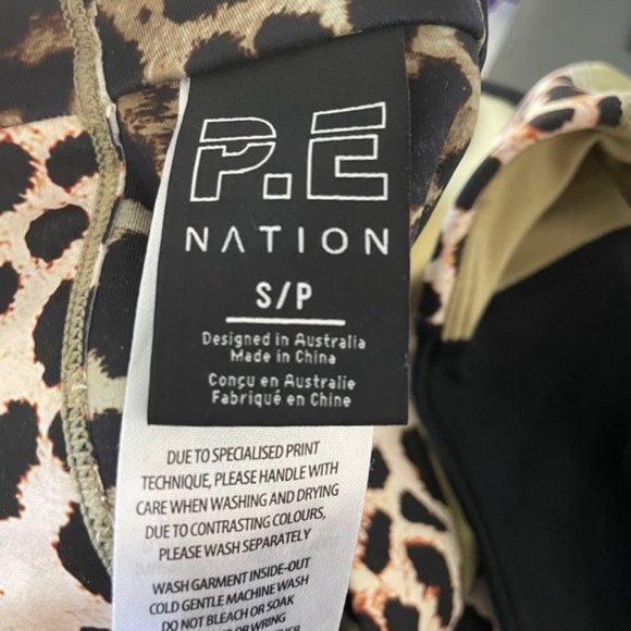 PE Nation Olive, Black and Cheetah Sport Bra - Picture 3 of 3